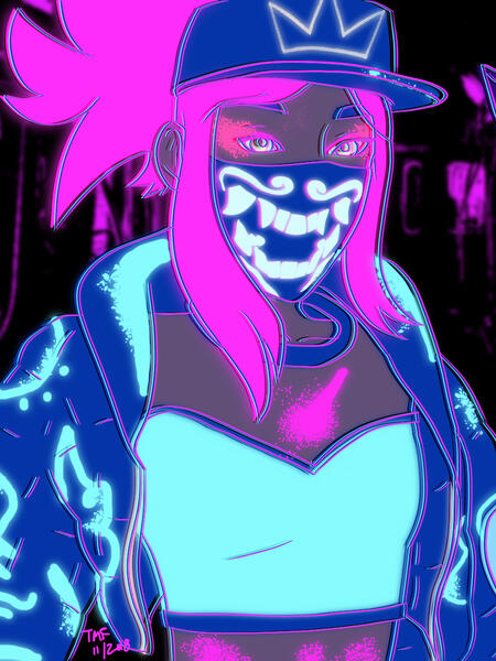 League of Legends: Akali from the KDA Popstar video